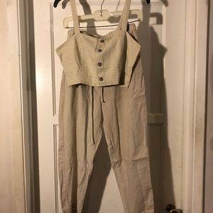 2 piece linen outfit